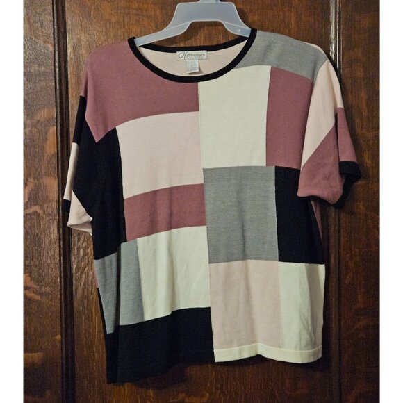 Dress Barn Sweater Blouse Short Sleeves Size 22/24 - Picture 2 of 3